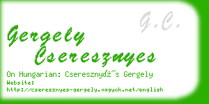 gergely cseresznyes business card